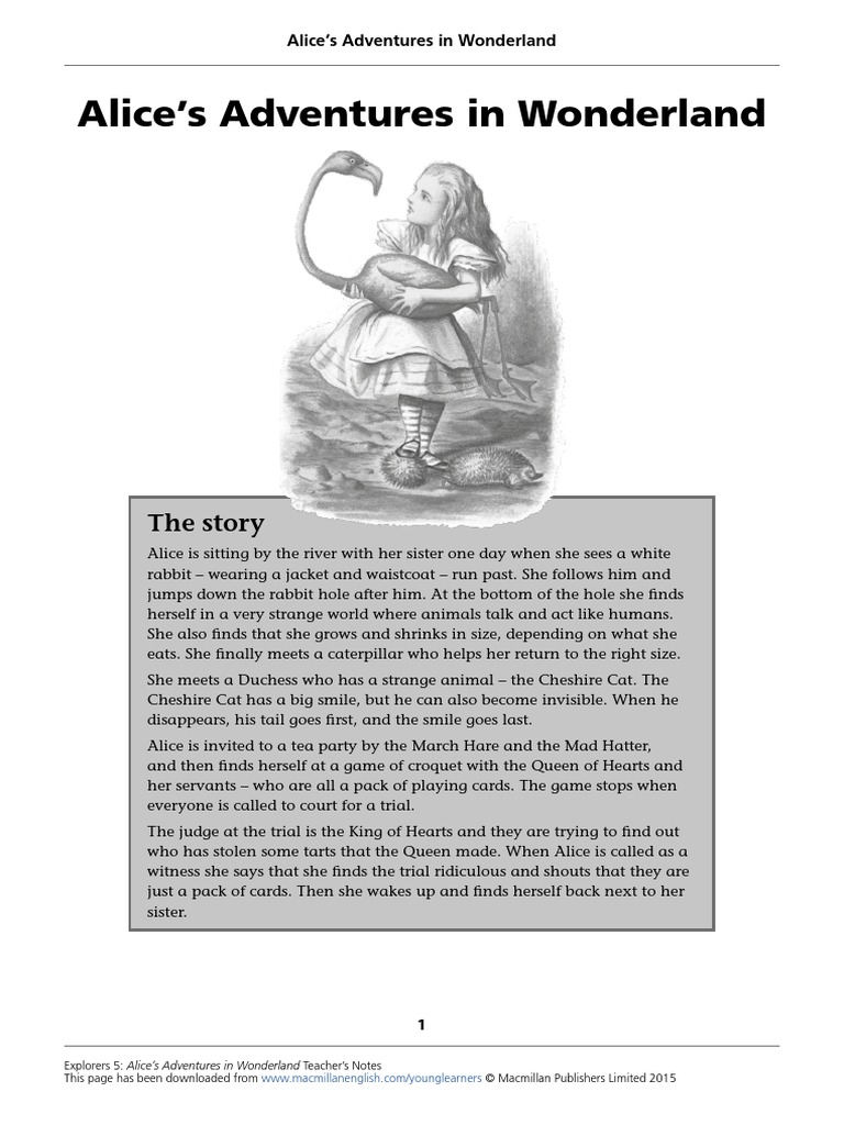 Alice in wonderland book review in 150 words picture