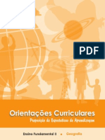 Orientacões Curriculares Proposição Expectativas de Aprendizagem Ensino Fundamental II Geografia