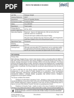 DSTL Job Profile 22917
