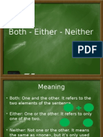 Power Point. Both - Either - Neither