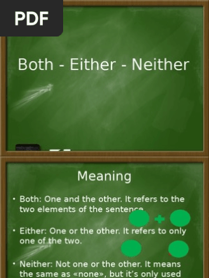 Power Point Both Either Neither Pdf