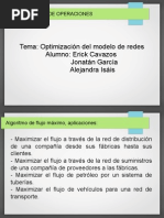 Flujo máximo, flujo de costo mínimo y CPM/PERT
