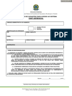 Formulário Sistema de Orçamento SIAFI GERENCIAL