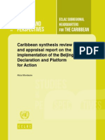 Caribbean Synthesis Review and Appraisal Report On The Implementation of The Beijing