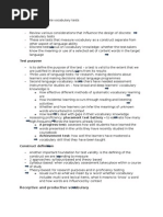 The Design of Discrete Vocabulary Tests