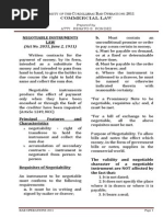 Commercial Law Notes (Atty. Rondez)
