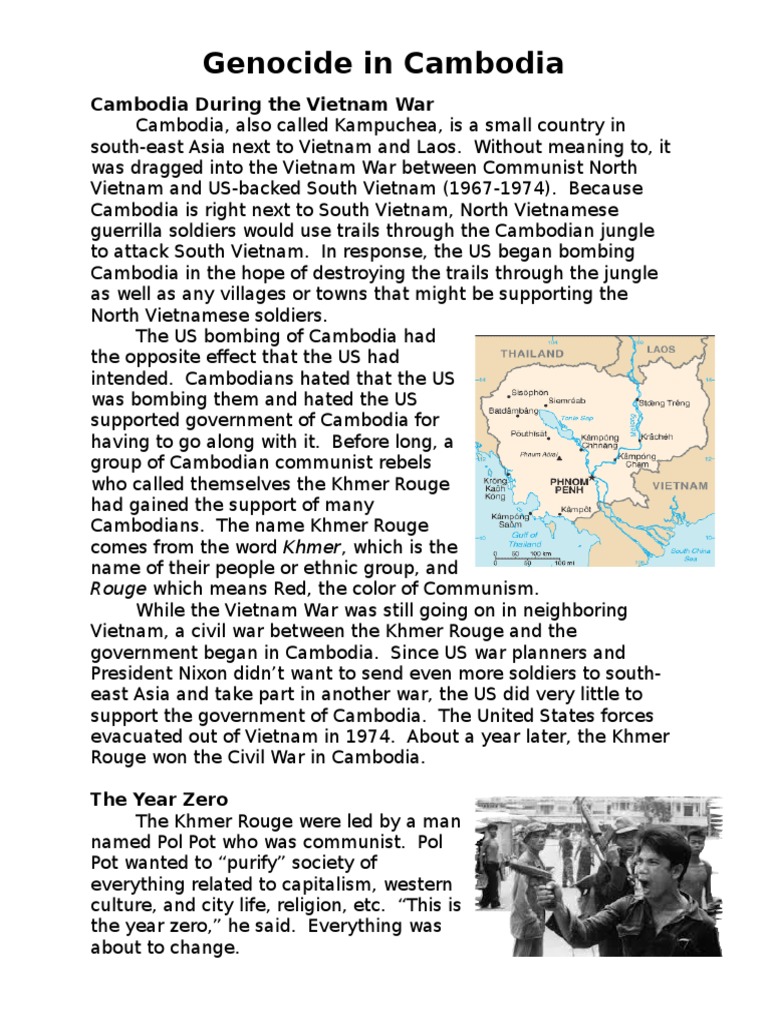 Genocide in Cambodia: Cambodia During The Vietnam War | PDF | Cambodia ...