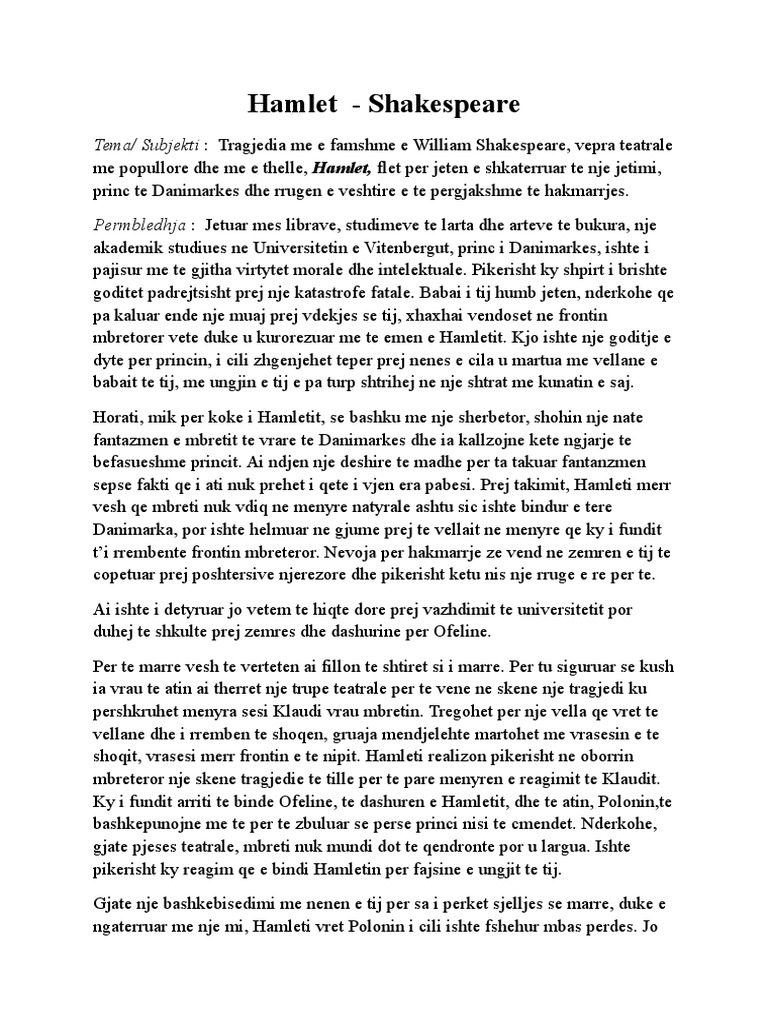 Hamlet I | PDF