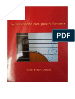 La transcripción para guitarra flamenca