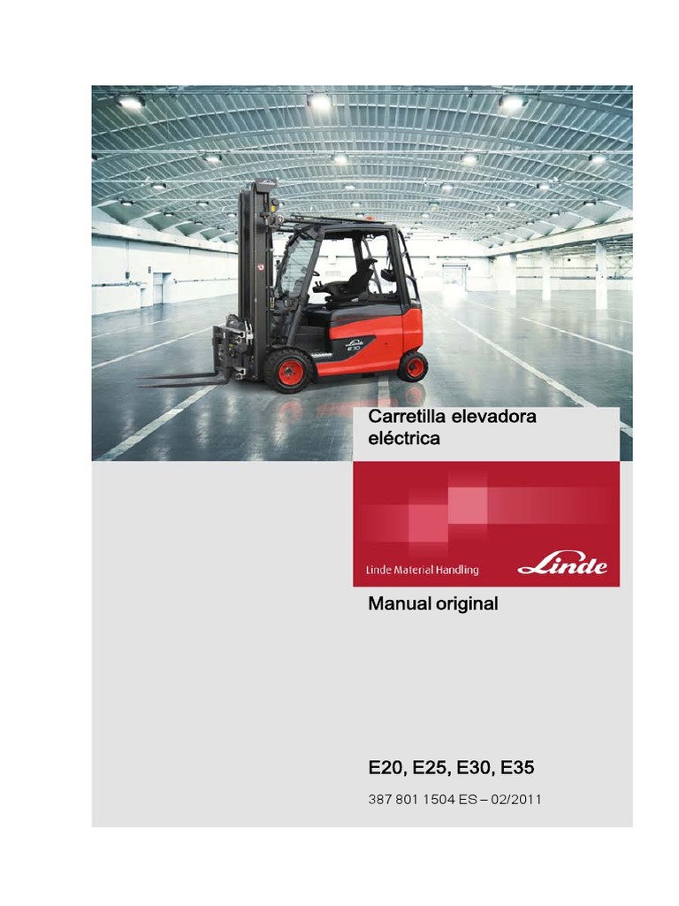 Manual Linde e20,e25,e30,e35 FORKLIFT Transmisión (Mecánica) Ingeniería mecánica