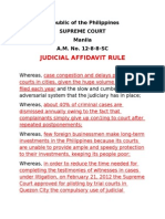 Judicial Affidavit Rule