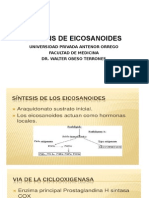 4. Síntesis de Eicosanoides