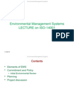 Environmental Management Systems LECTURE On ISO-14001