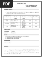 Ramesh - Resume - Telecom Electrical Engineer With 3.8 Year Experienc