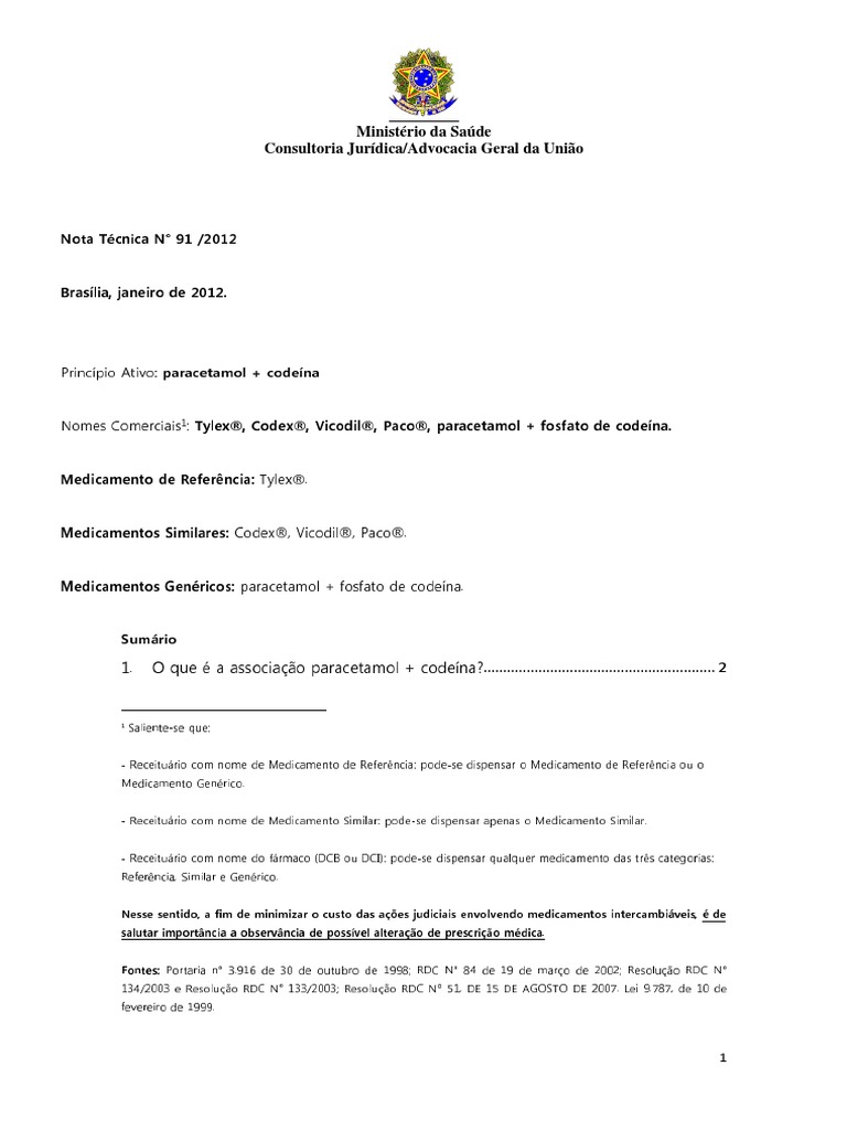 Paracetamol Fosfato de Code Na Atualizada Em 29102013