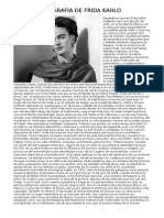 Biografía de Frida Kahlo