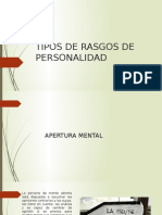 Tipos de Rasgos de Personalidad