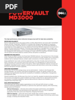 Dell Powervault MD3000: The High-Performance, Direct-Attached Storage Array Built For High Data Availability