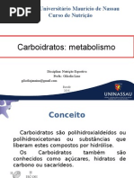 4 Aula de Metabolismo de CHO