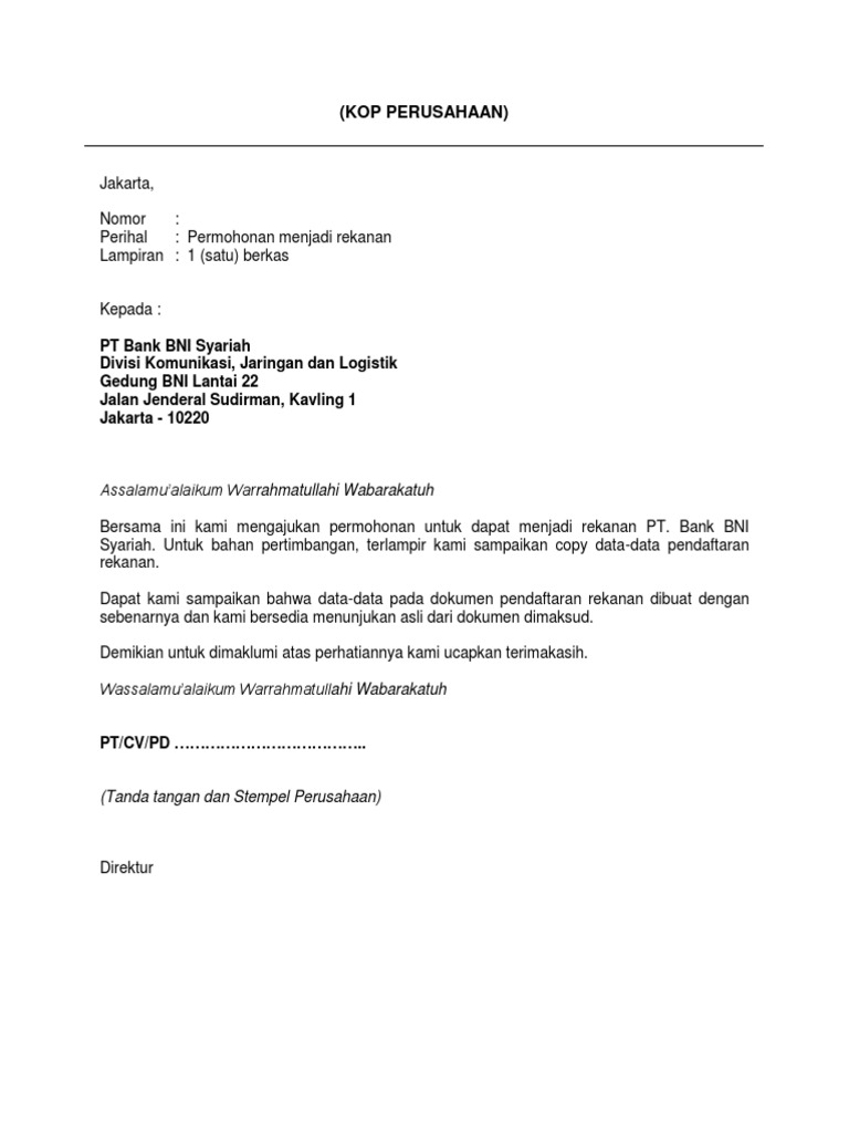 Surat Permohonan Menjadi Rekanan Guru Paud Sebagaimana diketahui bahwa pengerjaan tambang membutuhkan alat berat dan biayanya cukup besar.