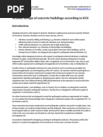 Seismic Design of Concrete Buildings According to EC8