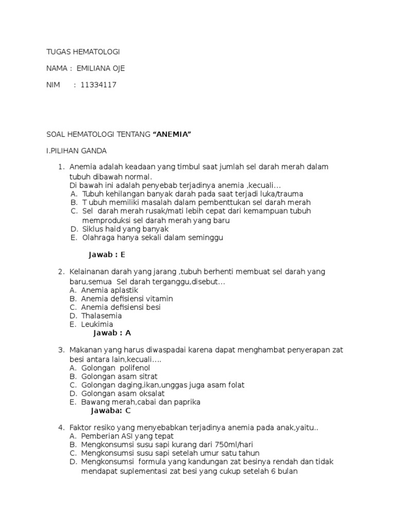 Soal Essay Tentang Materi Vitamin