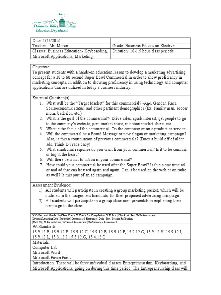 Super Bowl Commercial Marketing Project | PDF | Advertising | Education ...