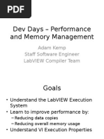 LabVIEW Performance and Memory Management