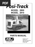 ASV 2800 2810 Posi Track Loader Parts Manual Download