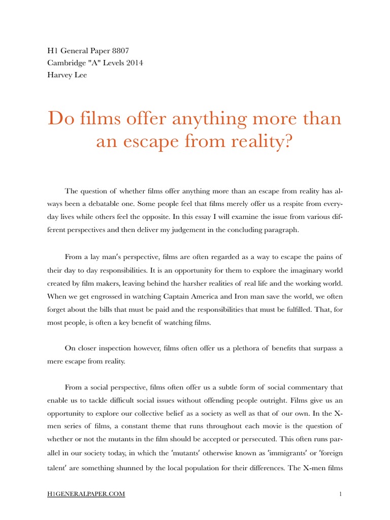 Sample of a good essay image