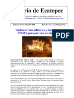 Diario de Ecatepec Noticias 1 al 7 de abril 2008