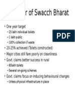 One Year of Swacch Bharat