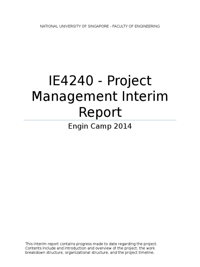 IE4240 Interim Project Report Latest Sponsor Commercial Business