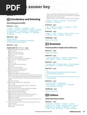 Solutions 2nd Ed - Upper-Interm WB Answer Key | PDF