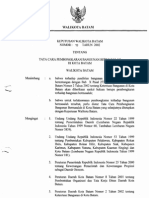 PERWAKO.19.Tata Cara Pembongkaran Bangunan Bermasalah.2002