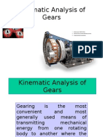 Kinematic Analysis of Gears