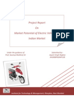 Report On Potential Market of E-Vehicles