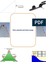 Work, potential and kinetic energy equations