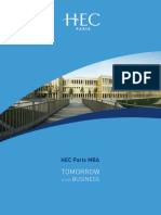 HEC Paris MBA 2015 Brochure