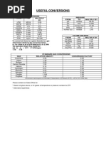 Flow Units Conversion Table | PDF | Pounds Per Square Inch | Scientific ...