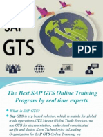 SAP GTS Online Training