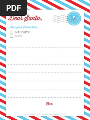 Pizzazzerie Dear Santa Stationery