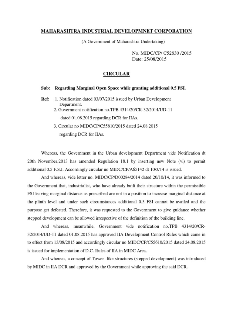 Marginal Open Space Guidelines for MIDC | PDF | Public Law | Virtue