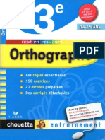 Orthographe 3e