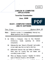 Bachelor in Computer Appucations Term-End Examination June. 2008