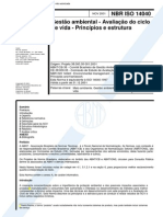 NBR ISO 14040 - 2001 - Gestão Ambiental Ciclo de Vida