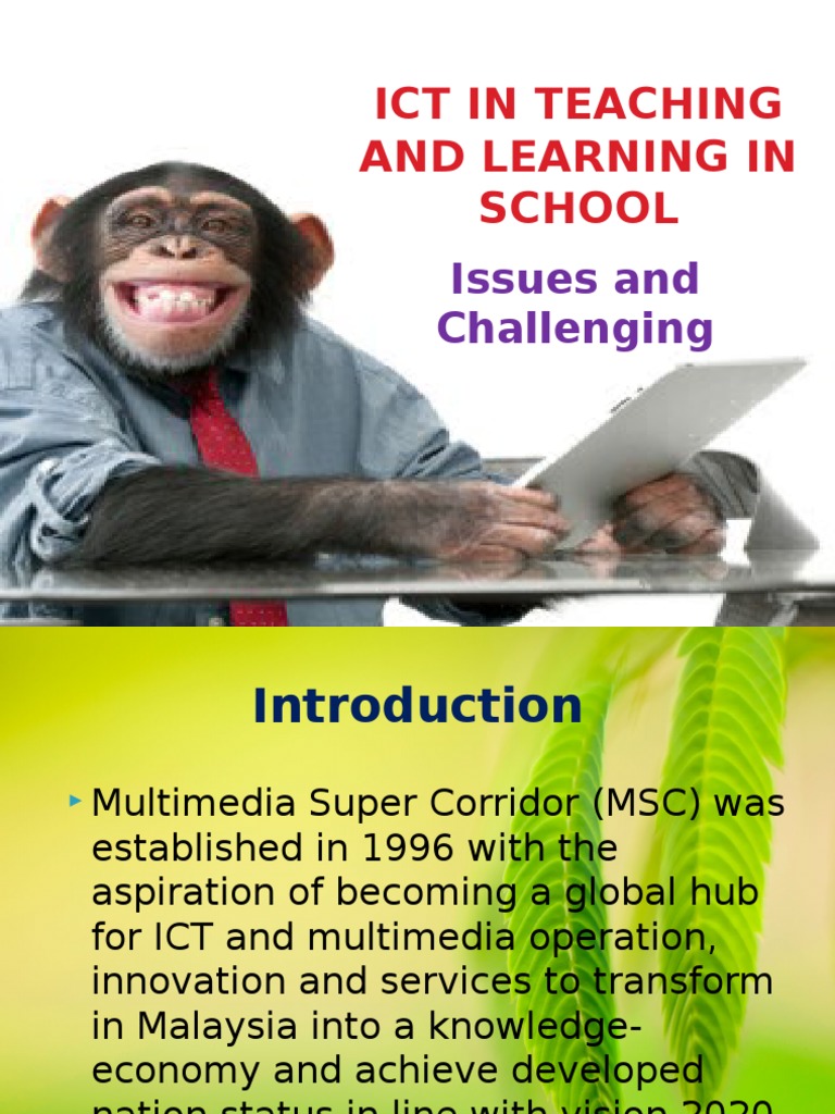 Challenges of ICT in School Education | PDF