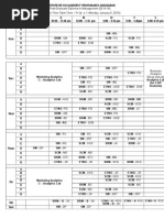 Academic Time Table - Term - IV (Batch 2014 - 16)