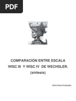 Comparacion Entre Wisc II y Wisc IV PDF