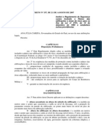 Decreto estabelece Regulamento de Segurança contra Incêndio